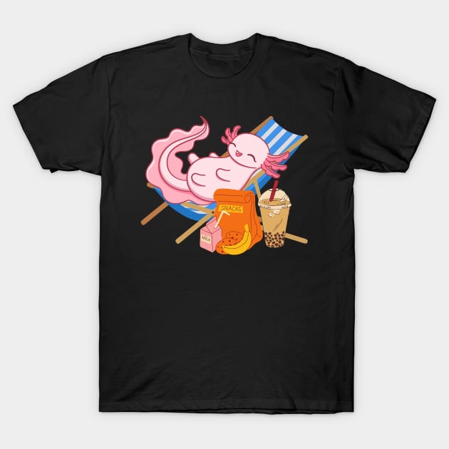 Sweet chilling Axolotl Mexican walking fish T-Shirt by Shadowbyte91